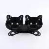 Pet cat and dog food bowl, cat ear and neck guard double bowl, tilted cat and dog food bowl, cat paw bottom double bowl manufacturer wholesale Item Picture